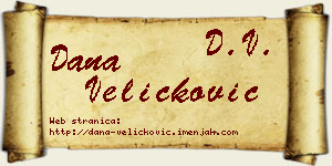 Dana Veličković vizit kartica